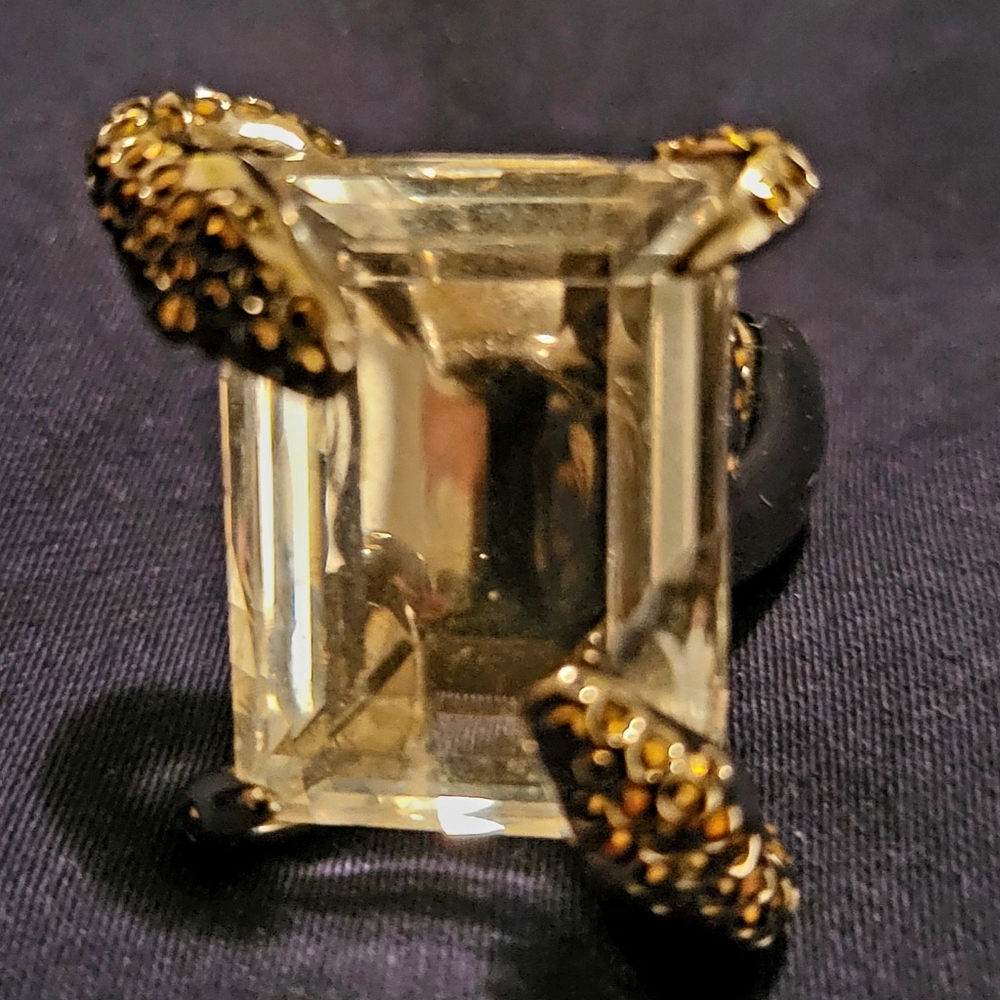Swarvoski Hypnotic Dorado Serpent Ring RETIRED